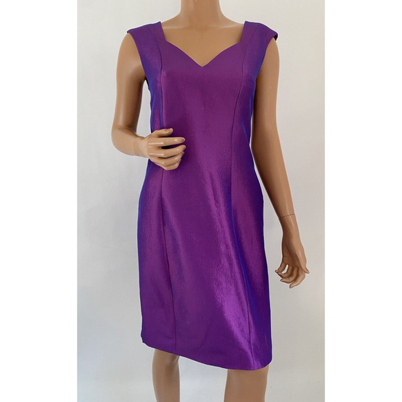 B Michael America Red Collection size XS purple taffeta - Picture 1 of 10